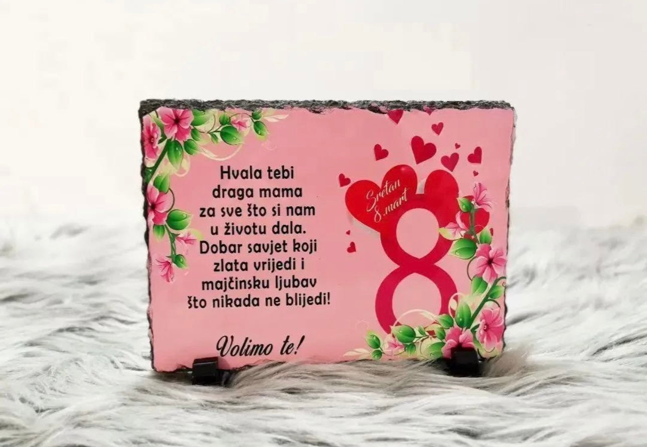 Foto Kamen 20*15 cm “HVALA TI MAMA”