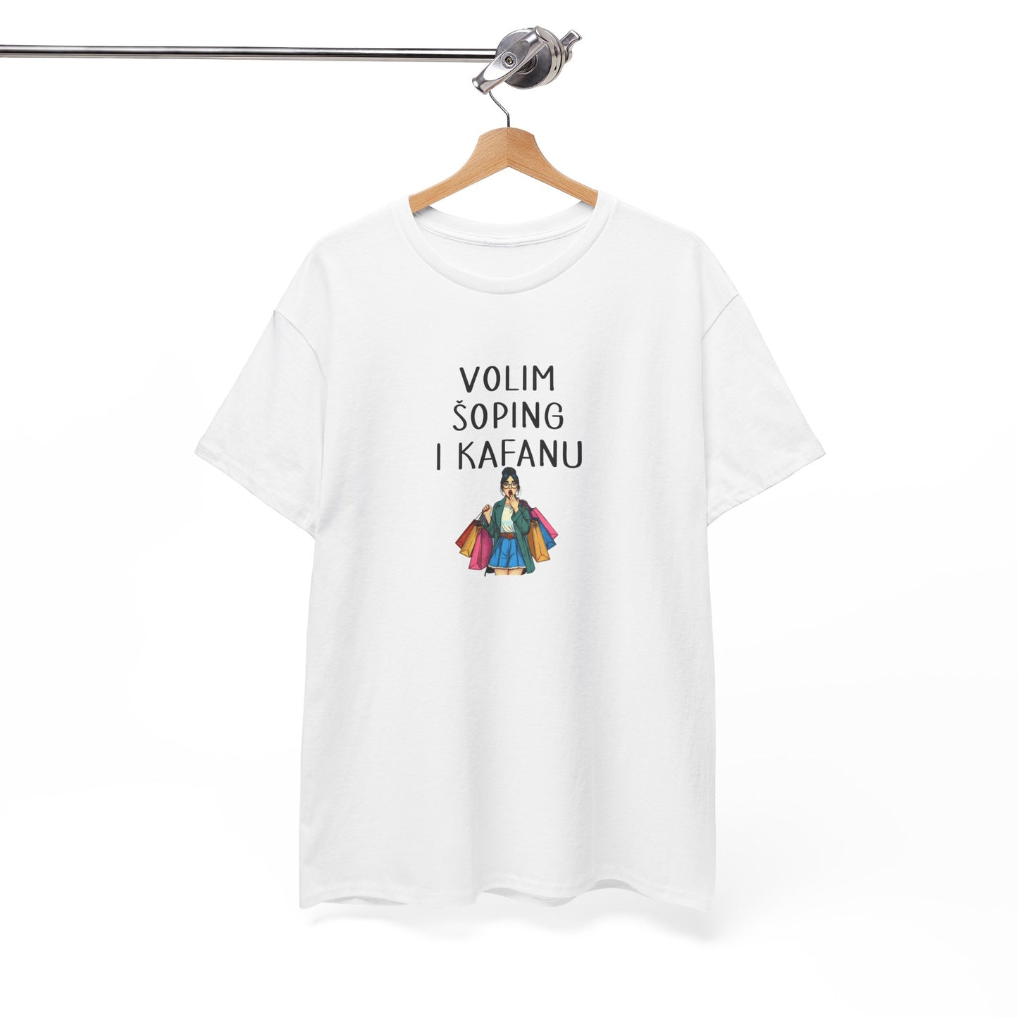 Majica VOLIM ŠOPING I KAFANU