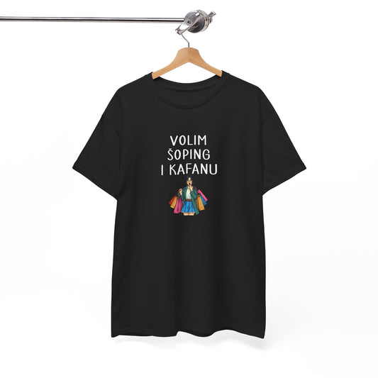 Majica VOLIM ŠOPING I KAFANU