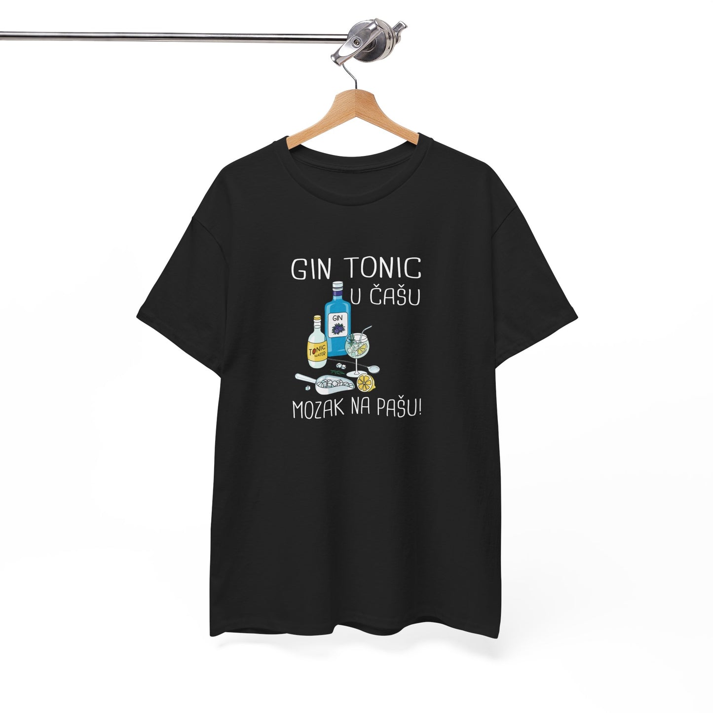 Majica GIN TONIC U ČAŠU MOZAK NA PAŠU