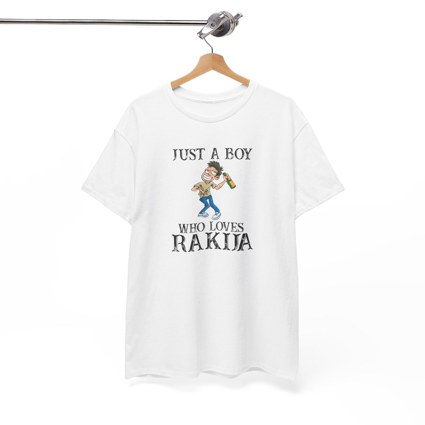 Majica JUST A BOY LOVES RAKIJA